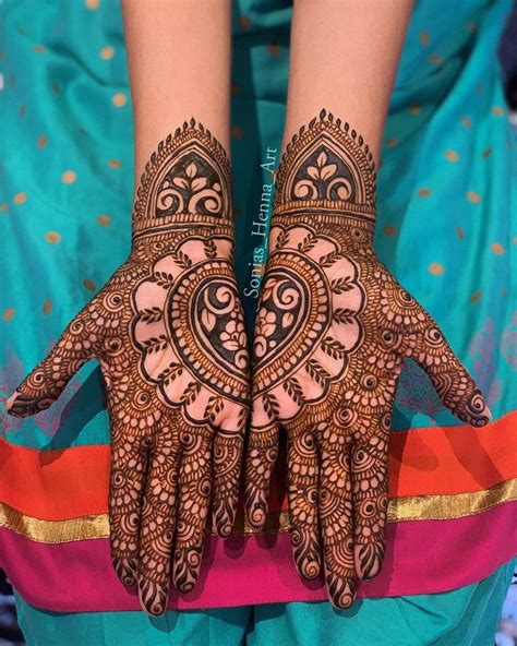 left hand palm mehndi designs