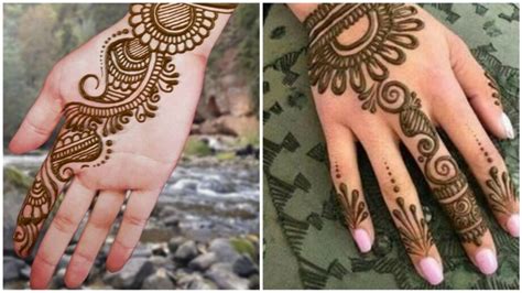 rose mehndi design simple