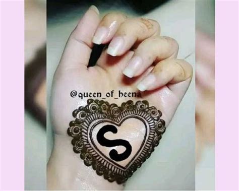 love s letter mehndi design