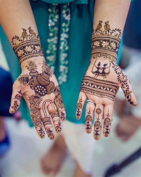 unique mehndi design for teej