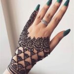arabic front hand simple mehndi design