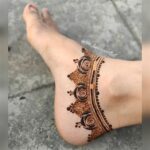 anklet mehndi design