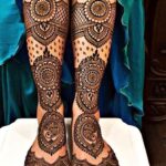 thigh mehndi design