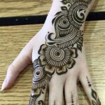 arabic design mehndi back side