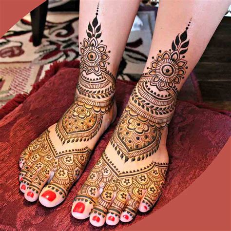 latest mehndi design for foot