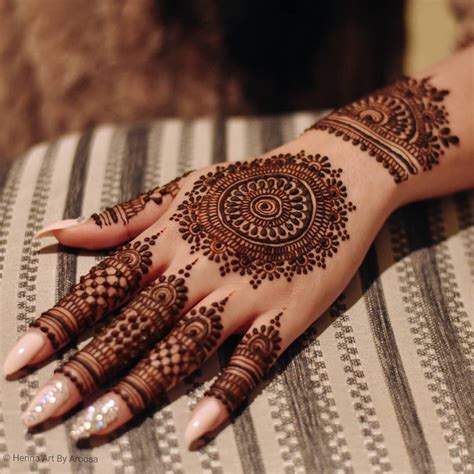 modern palm mehndi designs