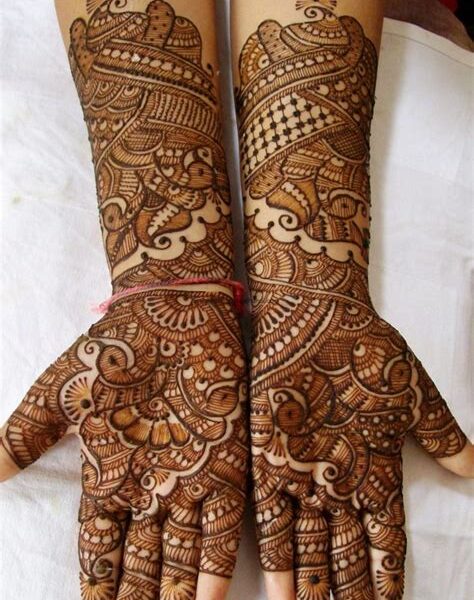 groom mehndi design back hand