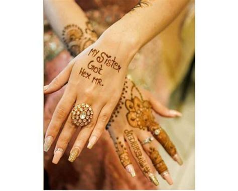 mehndi designs for bride sister