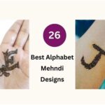 alphabet tattoo mehndi design