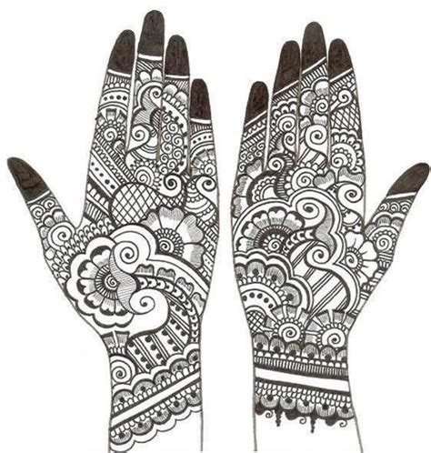 pencil sketch mehndi design