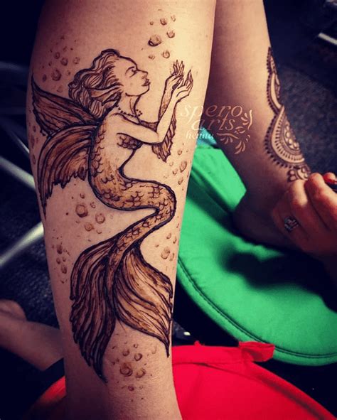 mermaid mehndi design