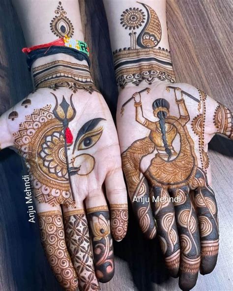 navratri special mehndi design simple