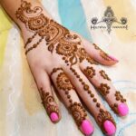 stylish arham mehndi design